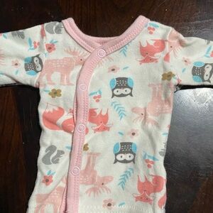 Adorable Pink Animal Print Kids One Piece